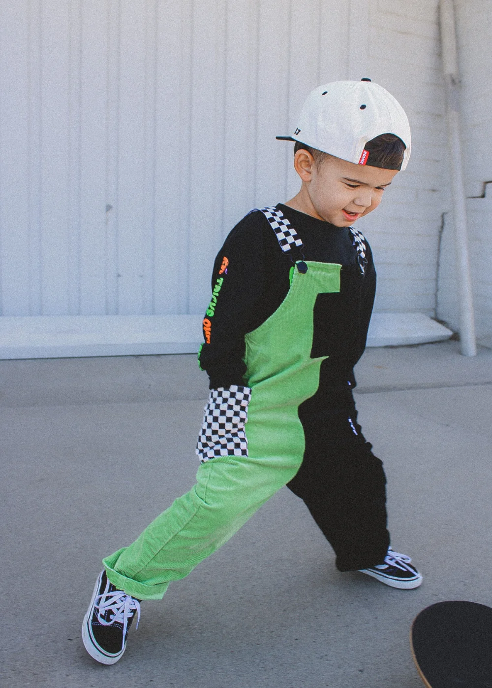 Colorblock Green Overalls - Image 3