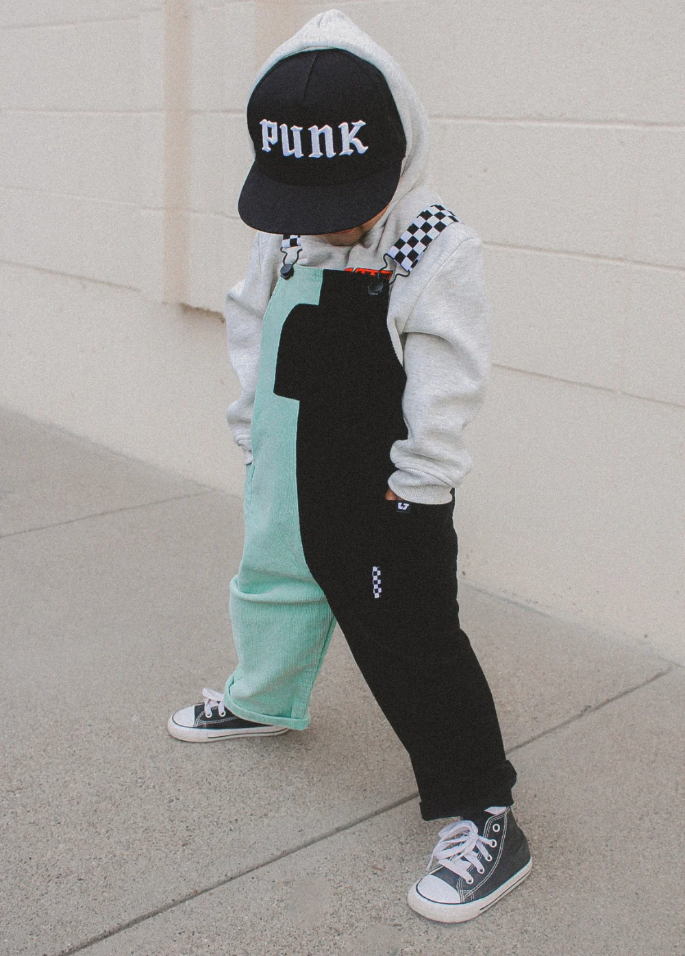 Colorblock Mint Overalls - Image 3