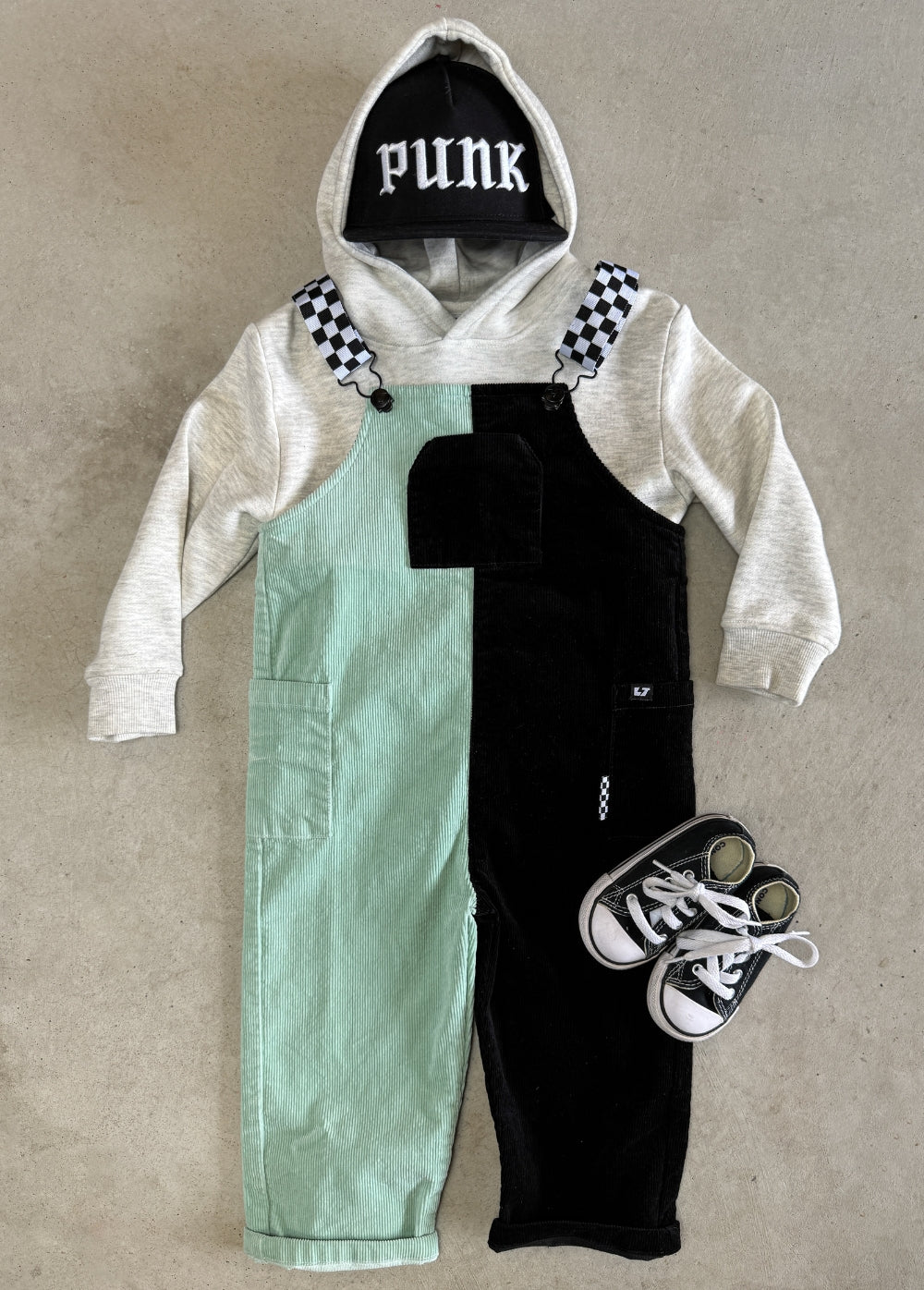Colorblock Mint Overalls - Image 5