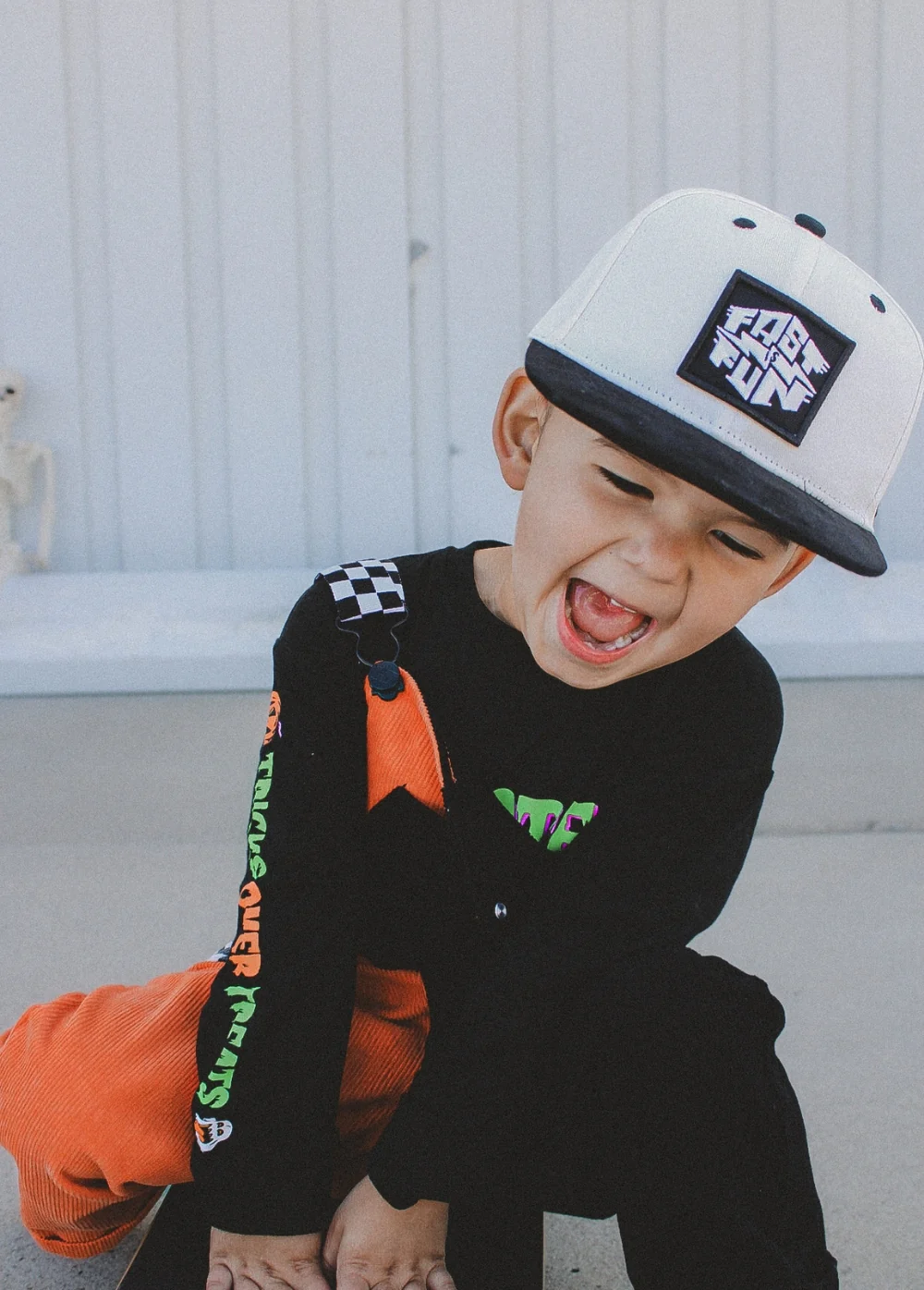 Colorblock Orange Overalls - Image 5