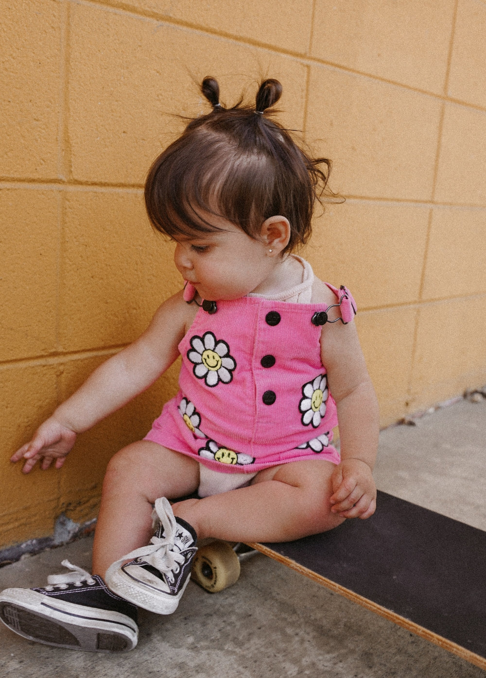 Little Bloomer Pink Corduroy Dress - Image 7