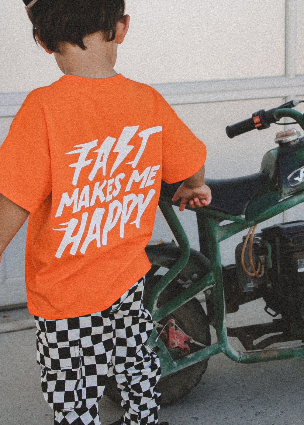 Fast Makes Me Happy T-shirt Orange - Image 4
