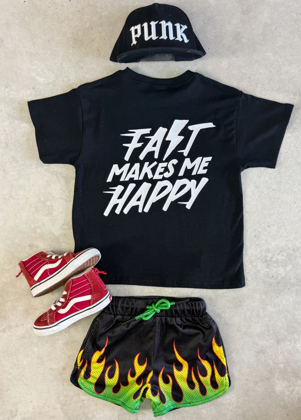 Fast Makes Me Happy T-Shirt Black - Image 6