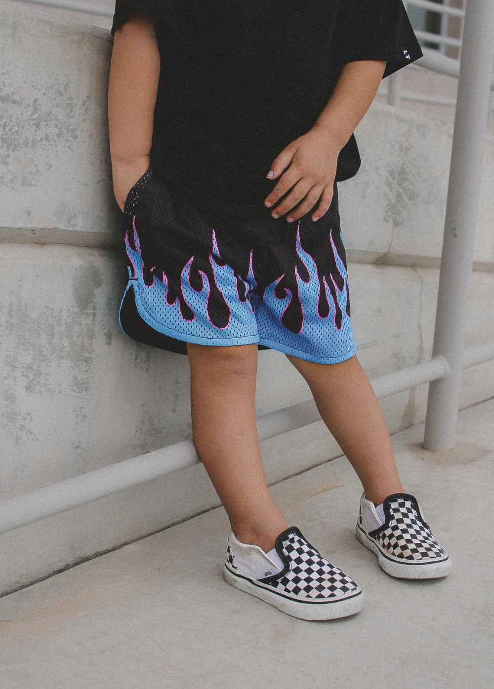 Heater Flame Shorts Blue - Image 3