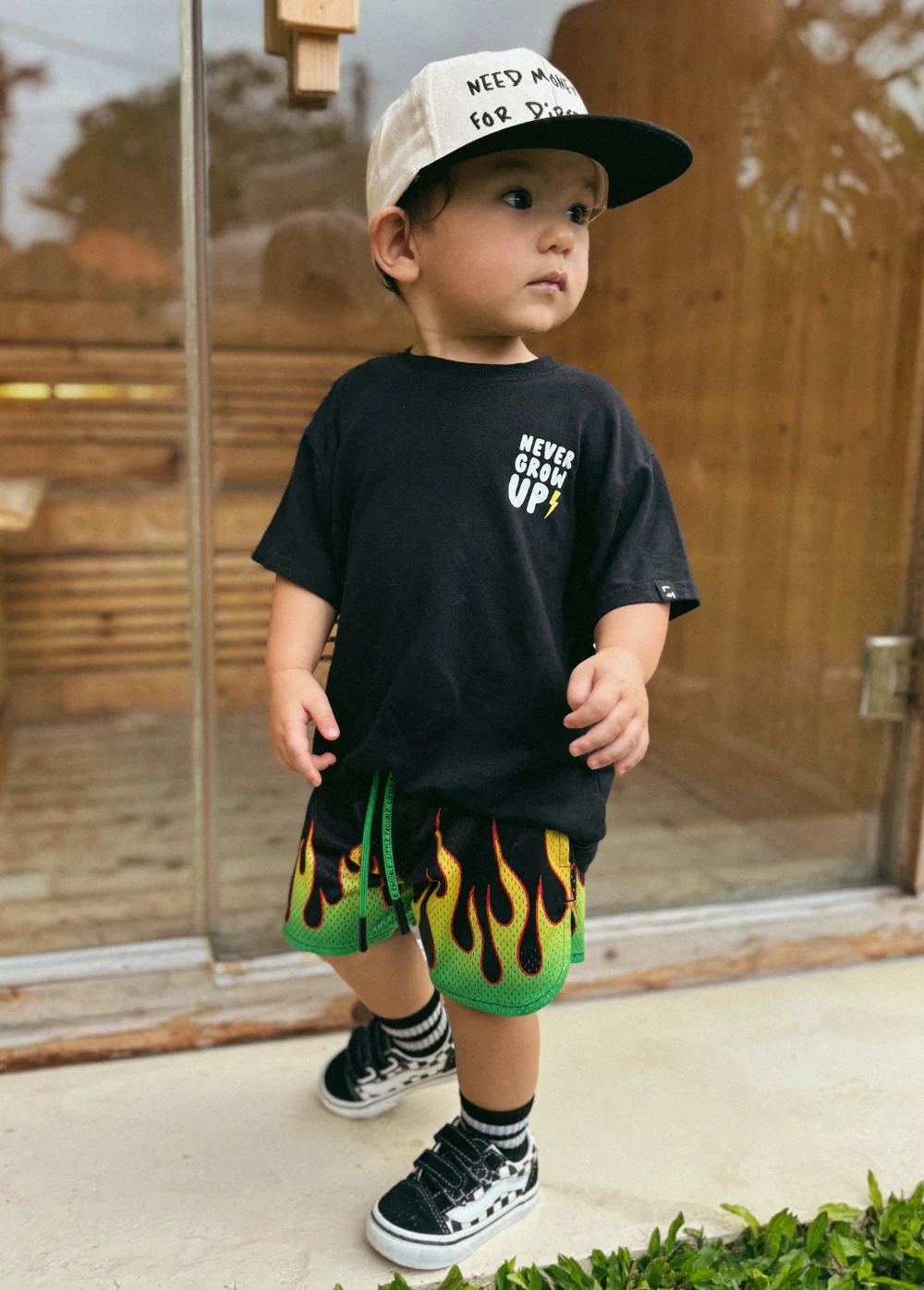 Heater Flame Shorts Green - Image 3