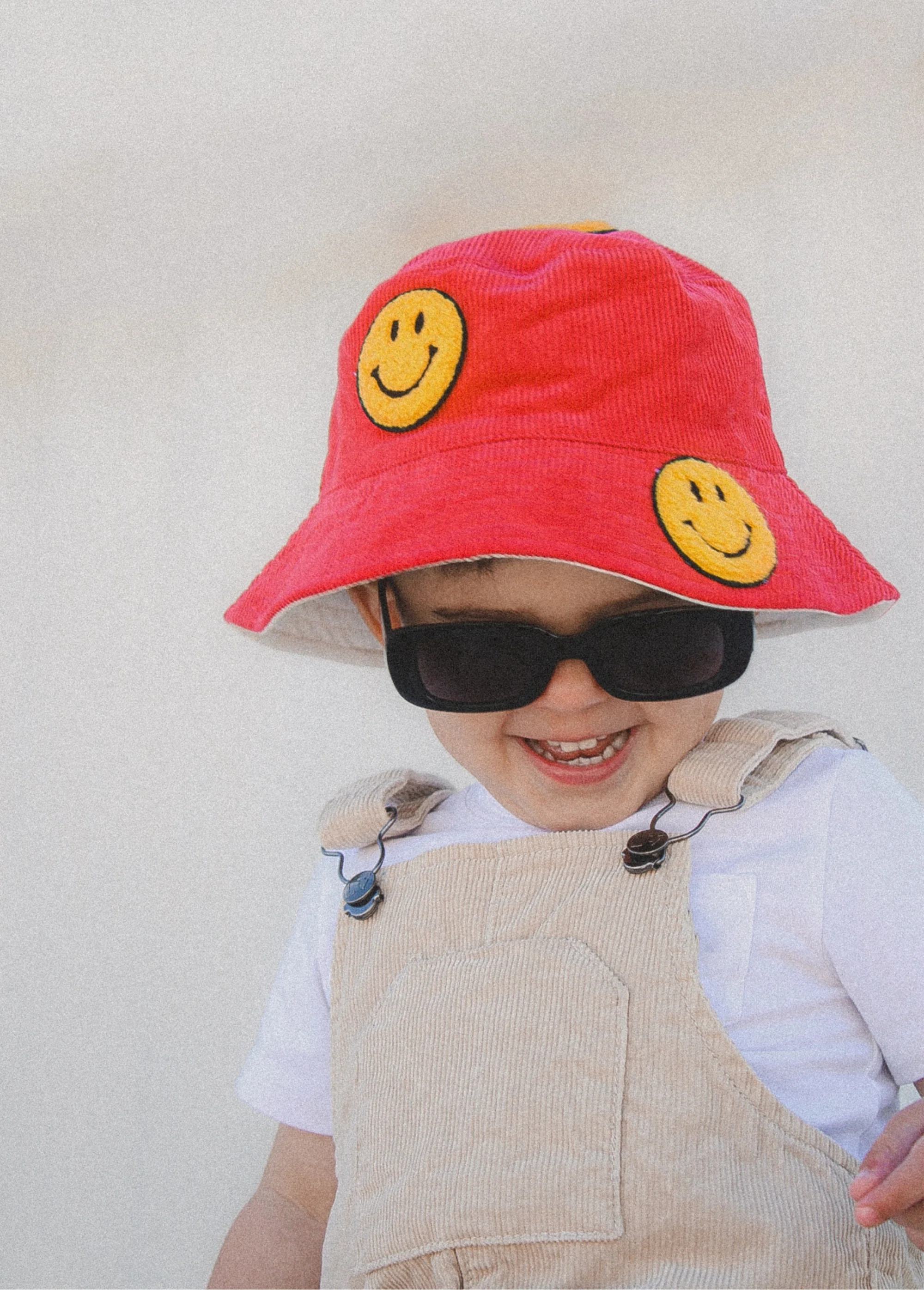 Smiley Bucket Hat Red - Image 5