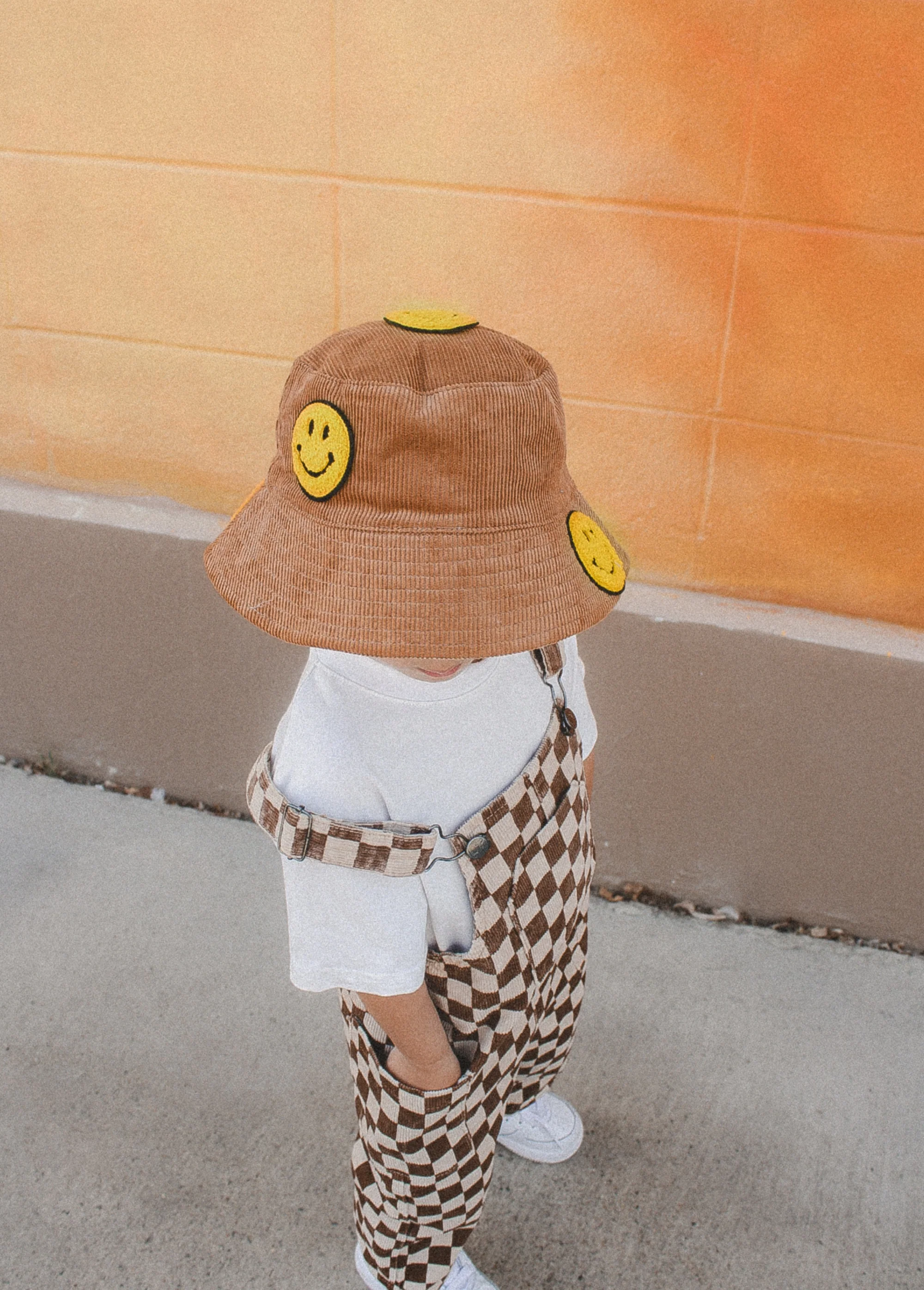 Smiley Bucket Hat Tan - Image 3
