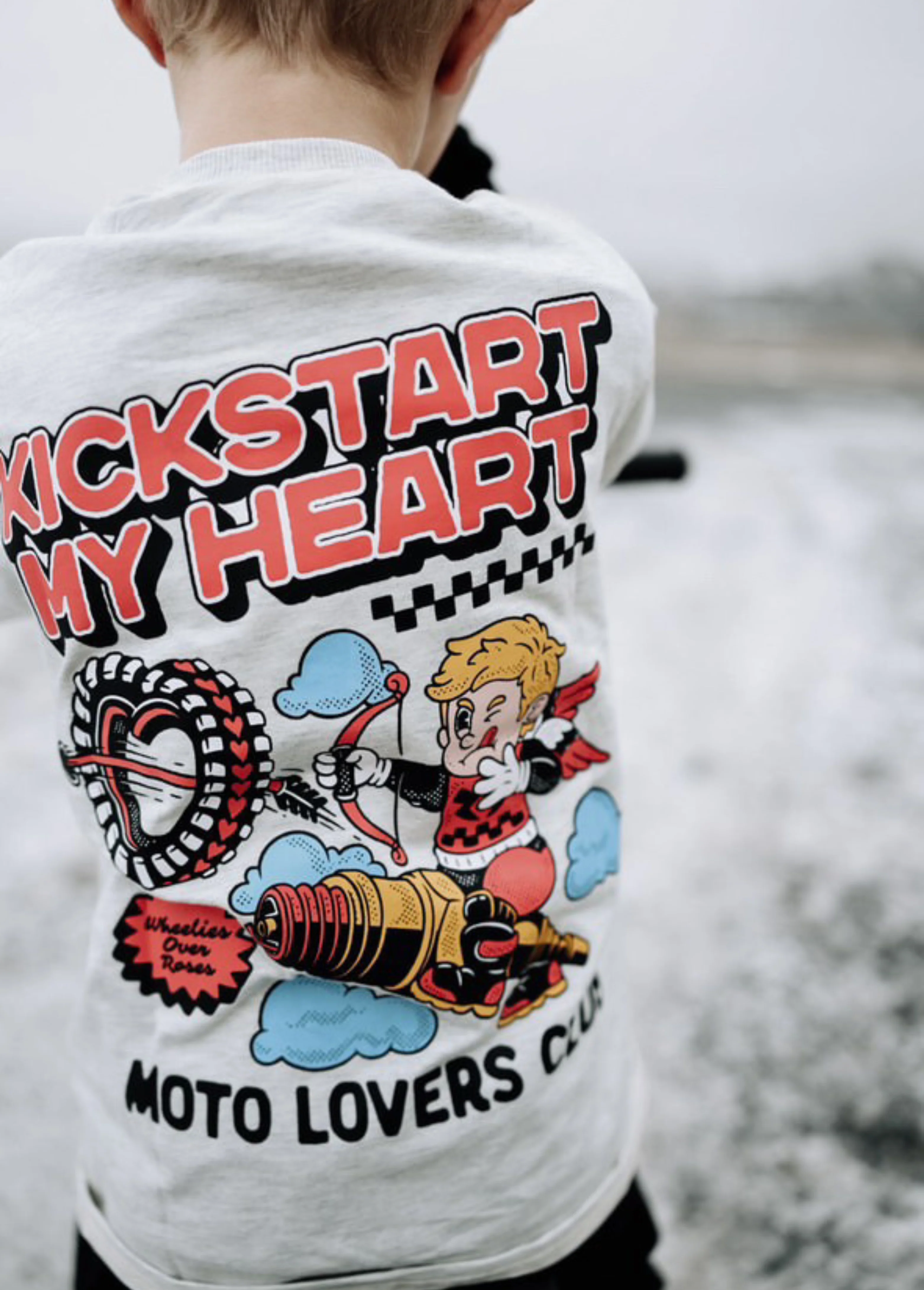 Wheelies Over Roses T-Shirt - Image 3